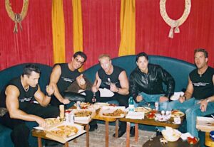 backstage in romania with the hollywood men cast