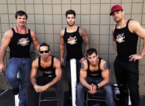 backstage with scott, mario, victor, brian, marcus patrick